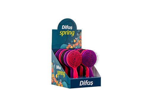 Picture of Difaş Spring Hairbrush TK (12 pcs display)