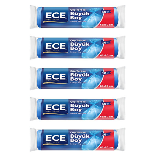 Ece Çöp Torbası Büyük 10 Lu x 5 adet. ürün görseli