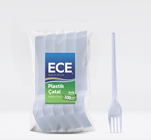 Picture of Ece Plastıc Fork Eco Whıte 100pcs (24)