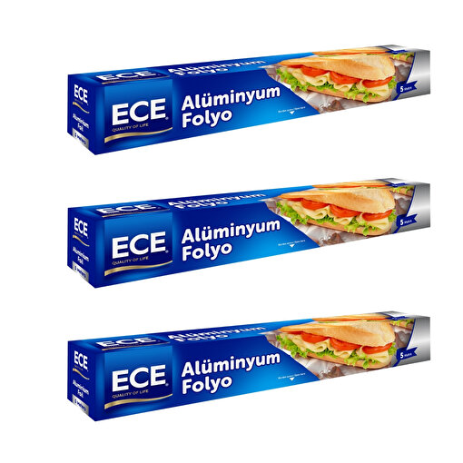 Ece Alüminyum Folyo 5 Mt x 3 adet. ürün görseli