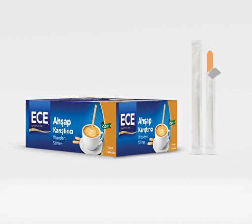 Picture of Ece Wooden Stırrer Paper Wrapped 250pcs (24)