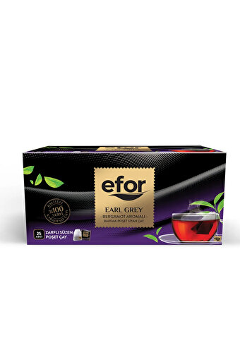 Picture of Efor Earl Gray Turkish Black Tea 25x2gr Tea Bags
