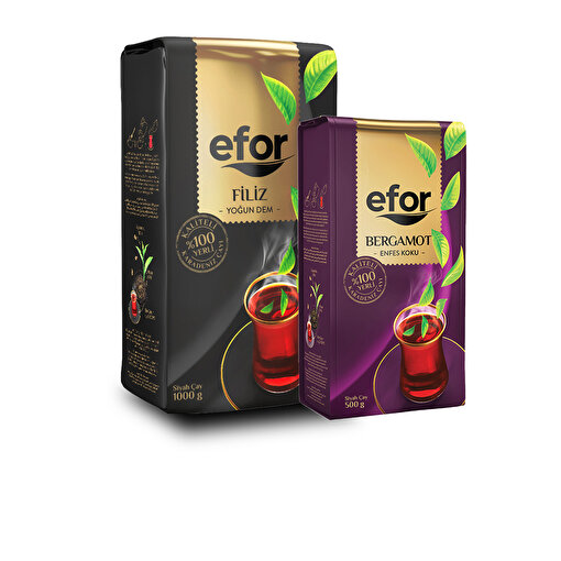Efor Filiz Çay 1000 gr - Efor Bergamot Aromalı Çay 500 gr Dökme Çay-Set. ürün görseli