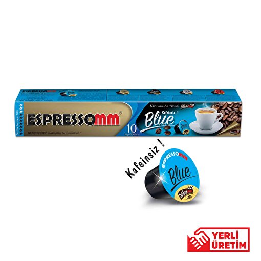 Espressomm Blue Nespresso Compatible Coffee Capsul (10 Pieces) - Pbt. ürün görseli