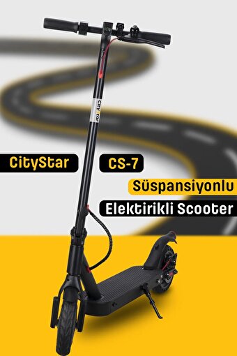 Picture of Goldmaster Citystar CS-7 Siyah Süspansiyonlu Scooter