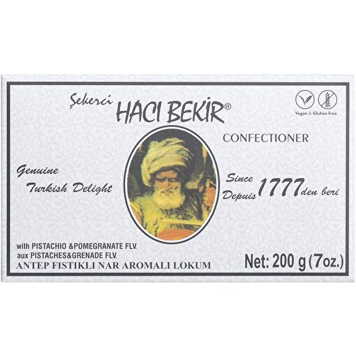 Hacı Bekir Ekstra Fıstıklı&Narlı Lokum 200 gr. ürün görseli