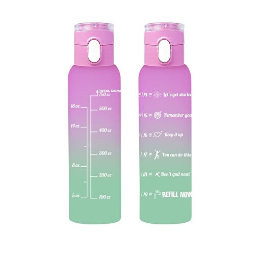 Herevin 161407-844 Askılı Desenli Opak Desenli Matara 750 ml. ürün görseli