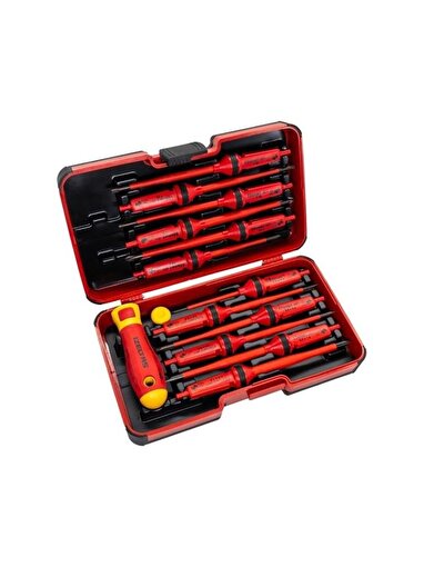 Izeltaş 14000 005342 1000V Izoleli 14’lü Elektro Slim Tornavida Takımı. ürün görseli