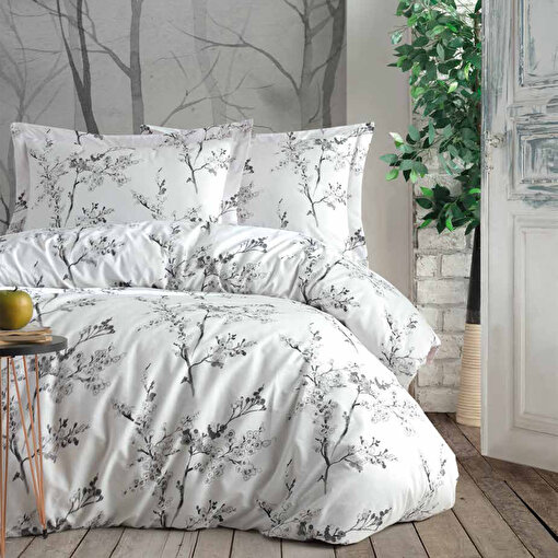 Keep London Dolce Sleep Series 303 Natural Cotton(Doğal Pamuk) Çift Kişilik Nevresim Takımı-Beyaz. ürün görseli
