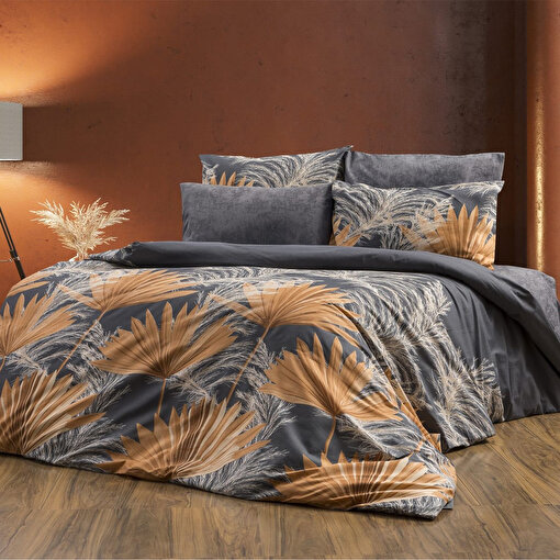 Keep London Home Series 327 Natural Cotton(Doğal Pamuk) Tek Kişilik Nevresim Takımı-Yelpaze. ürün görseli