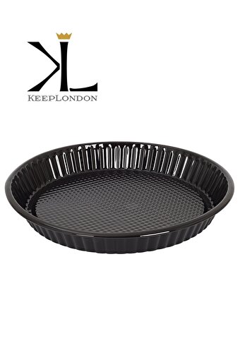 Keep London Kitchen Cooker Serisi Siyah Emaye Tart Kalıbı. ürün görseli
