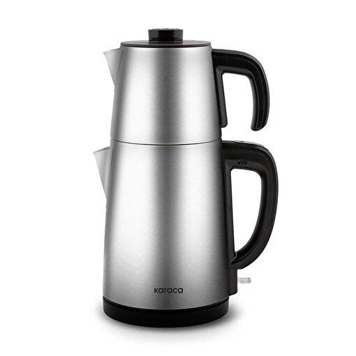 Picture of Karaca Gastro Dem 2 in 1 Stainless Steel Tea Maker & Kettle – Inox Chrome