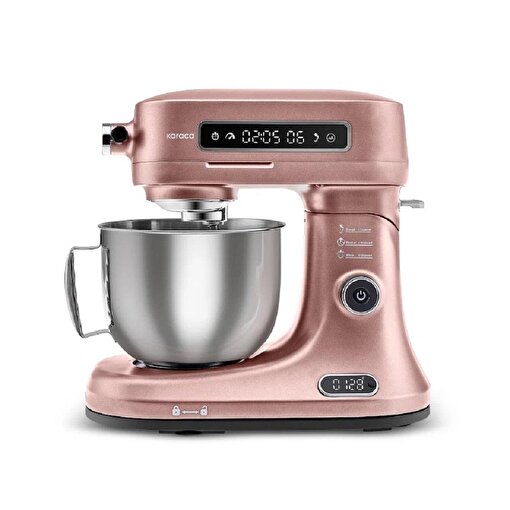Karaca Pro Artisan Tartılı Dijital Ekran Zaman Ayarlı Döküm Hamur Yoğurma Makinesi Rosegold 1600W 5L. ürün görseli