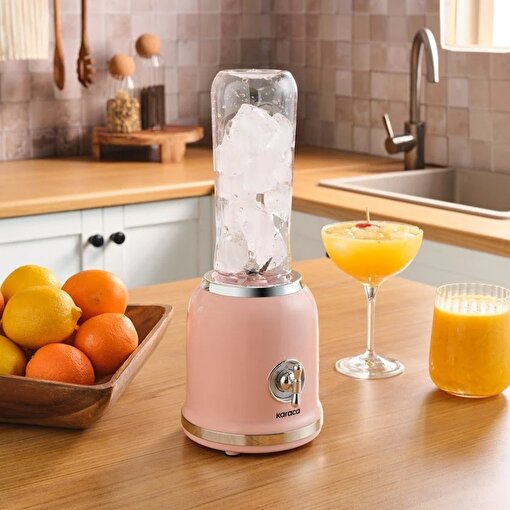 Karaca Retro Personal Kişisel Smoothie Blender Pink. ürün görseli