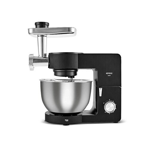 Karaca Multichef Ultra Kıyma Çekme Sucuk Sosis İçli Köfte Aparatlı Hamur Yoğurma Makinesi Black 2000W 7L. ürün görseli