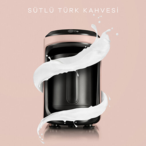 Karaca Hatır Hüps Közde Türk Kahvesi ve Sütlü Türk Kahvesi Makinesi Pearly Pink 5 Fincan Kapasiteli Bol Köpüklü. ürün görseli