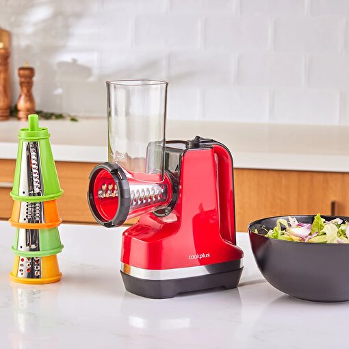 Cookplus Mutfaksever 2in1 Doğrayıcı ve Sorbe Makinesi Kırmızı. ürün görseli