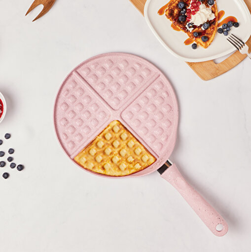 Karaca Mutfaksever Waffle Tavası Pink 26cm. ürün görseli