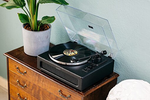 Lenco LS-430BK 4 Dahili Hoparlörlü Bluetoothlu Pikap . ürün görseli