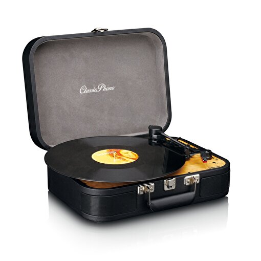 Lenco Classic Phono TT-116 BK Siyah Hoparlörlü Bluetoothlu Retro Pikap Plak Çalar USBli MP3e Kayıt Özellikli. ürün görseli