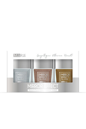 Picture of Mara Mirror Effect Nail Polish 15 Ml*3 - Classic Series Gold/Bronze/Silver