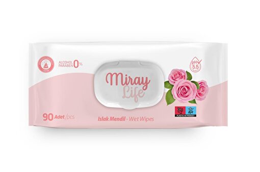 Picture of Miray Life Rose with plastic lid 37 gsm
