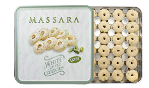 Picture of Massara White Butter Cookies Extra (Metal Packaging) 400 g