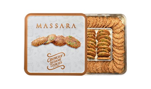 Picture of Massara Crunchy Sesame Cookies (Metal Packaging) 400 g
