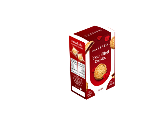 Massara Gül Yaprak Dolgulu Tekli Sargılı Kurabiye 250 gr. ürün görseli
