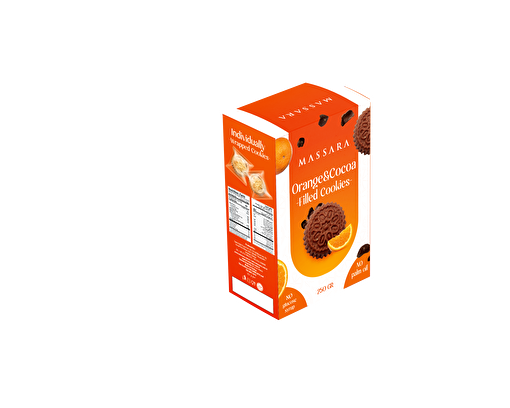 Massara Portakal&Kakao Dolgulu Tekli Sargılı Kurabiye 250 gr. ürün görseli