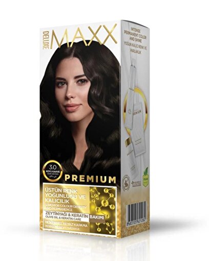 Picture of MAXX DELUXE PREMIUM HAIR DYE KIT 3.0