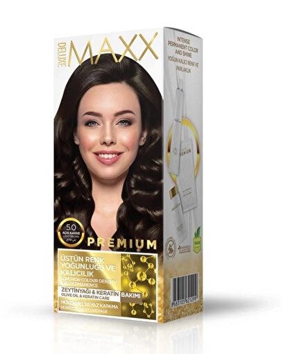 Picture of MAXX DELUXE PREMIUM HAIR DYE KIT 5.0