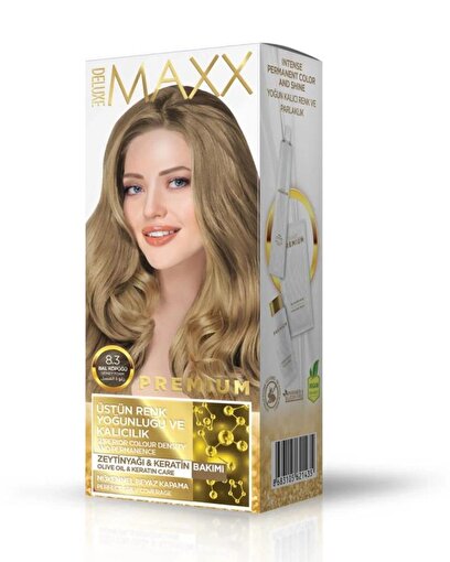 Picture of MAXX DELUXE PREMIUM HAIR DYE KIT 8.3