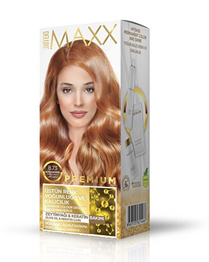 Picture of MAXX DELUXE PREMIUM HAIR DYE KIT 8.73