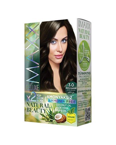 Picture of MAXX DELUXE AMMONIA FREE HAIR DYE KIT  3.0