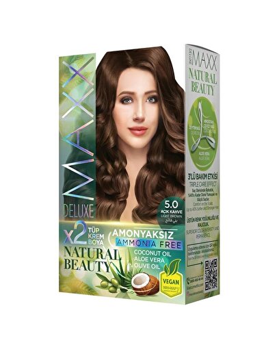 Picture of MAXX DELUXE AMMONIA FREE HAIR DYE KIT  5.0