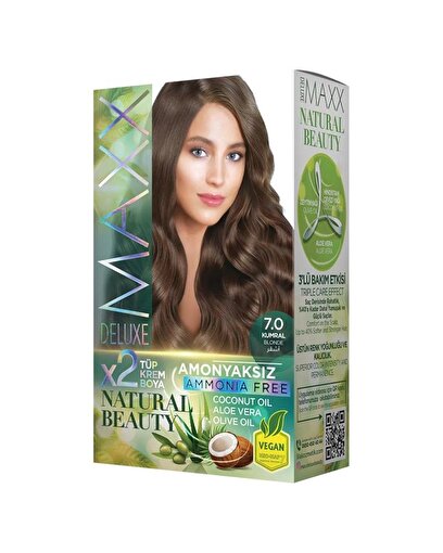 Picture of MAXX DELUXE AMMONIA FREE HAIR DYE KIT  7.0