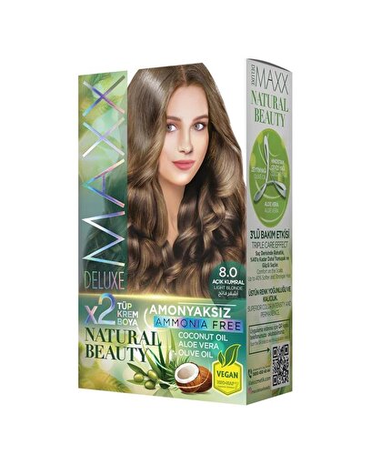 Picture of MAXX DELUXE AMMONIA FREE HAIR DYE KIT  8.0