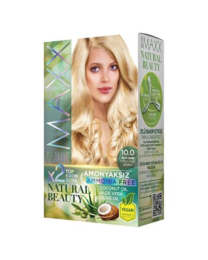 Picture of MAXX DELUXE AMMONIA FREE HAIR DYE KIT  10.0