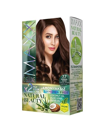 Picture of MAXX DELUXE AMMONIA FREE HAIR DYE KIT  7.7