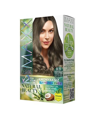 Picture of MAXX DELUXE AMMONIA FREE HAIR DYE KIT  8.11