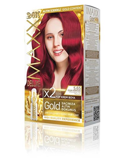 Picture of MAXX DELUXE GOLD HAIR DYE KIT 5.65