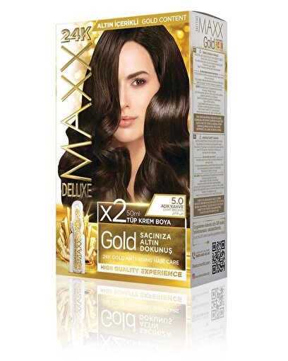 Picture of MAXX DELUXE GOLD HAIR DYE KIT 5.0