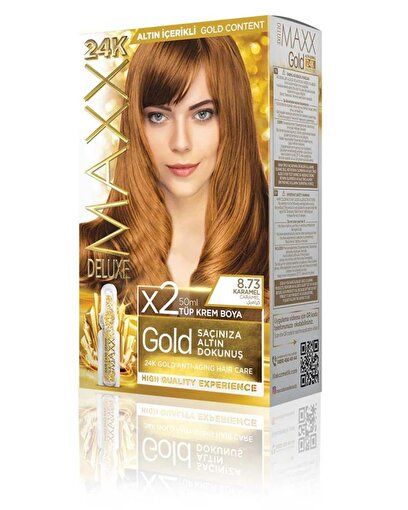 Picture of MAXX DELUXE GOLD HAIR DYE KIT 8.73