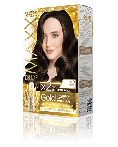 Picture of MAXX DELUXE GOLD HAIR DYE KIT 4.0