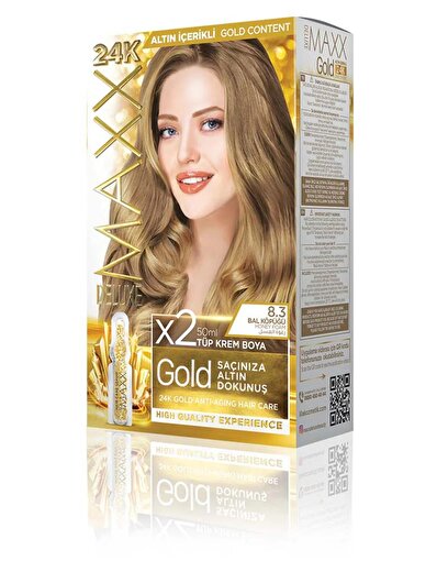 Picture of MAXX DELUXE GOLD HAIR DYE KIT 8.3