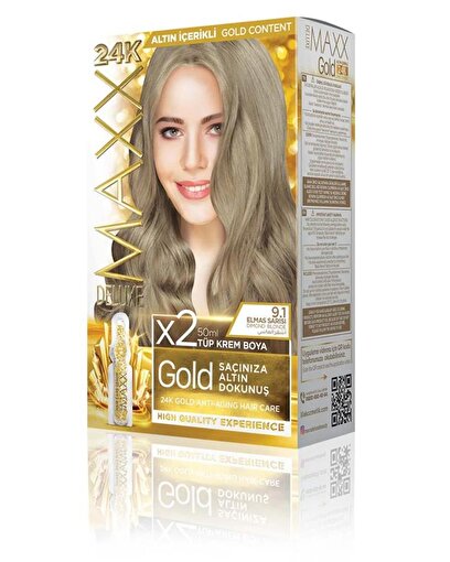 Picture of MAXX DELUXE GOLD HAIR DYE KIT 9.1