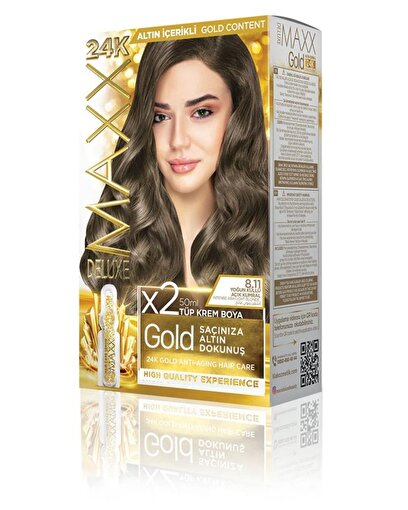Picture of MAXX DELUXE GOLD HAIR DYE KIT 8.11