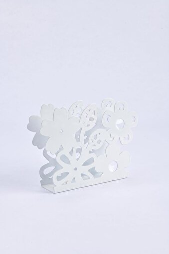 Picture of Mayer Decorative Floral Napkin Holder White
