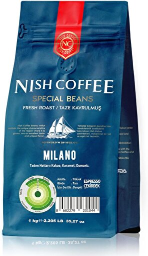 Nish Espresso Milano 1 kg. ürün görseli